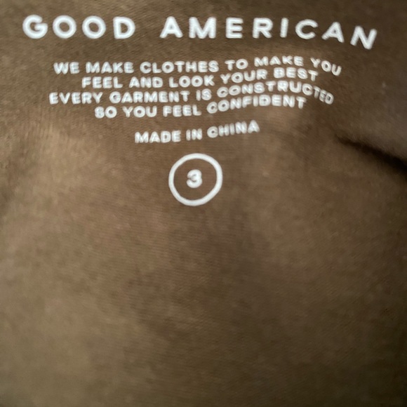 NWT Good American Cotton Exposed Seam Crop Long Sleeve Top 3 - Picture 10 of 11